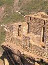 The Incas worked with the existing topography of the mountain.
